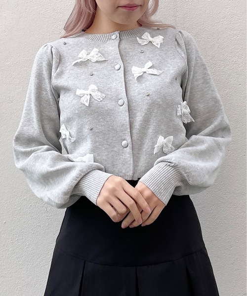 「abc une face」 カーディガン FREE ピンク レディース_画像9