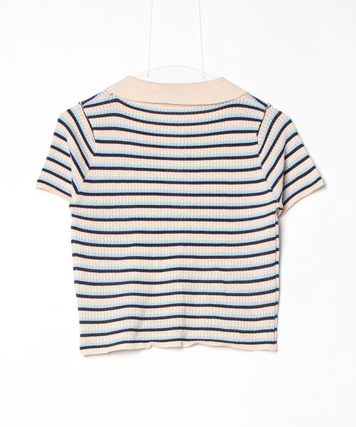 「meJane」 半袖ポロシャツ FREE ベージュ レディース_画像2