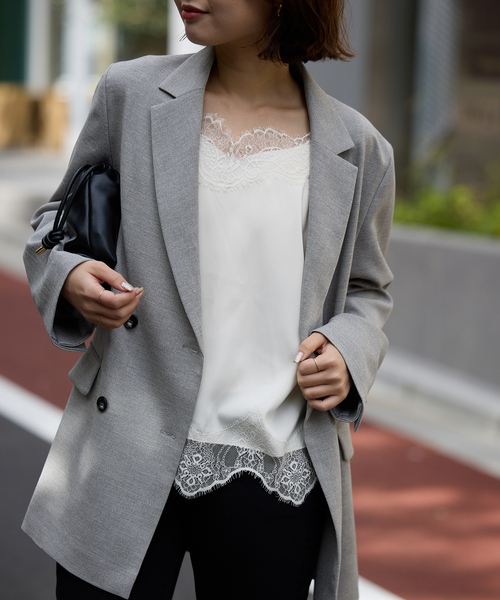 SLOBE IENA（スローブイエナ） キャミソール 「追加」サテンレース