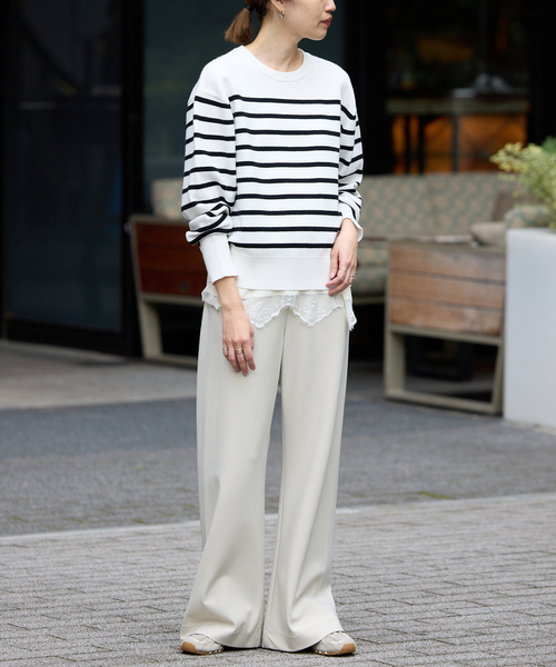 スローブイエナ サテンレースキャミソール 追加》サテンレースキャミソール（キャミソール）｜SLOBE IENA