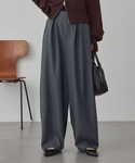 ワイドパンツ スラックス パンツ 「anywa...の詳細画像4