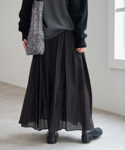 【Spick&Span】大人気　✨チュールスカート　黒　S Spick＆Span（スピック アンド スパン） スカート 「追加2」チュール