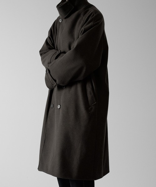 「RUUBON」 チェスターコート L ブラウン メンズ_画像8