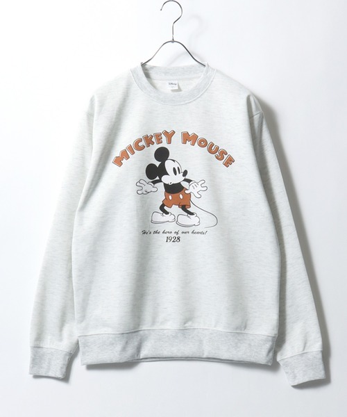 ESTNATION エストネーション Disney Collection ミッキーマウス スウェットトレーナー 32-109-13-080353 ホワイト XS o1512173215342877821.jpg