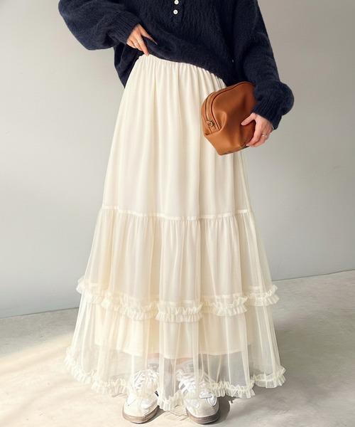 classicalelf（クラシカルエルフ） ロング スカート 夏 甘すぎない大人