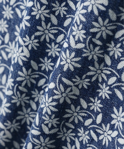AVIREX（アヴィレックス） シャツ FLORAL PATTERN DENIM WORK L/S