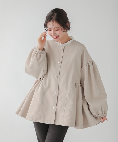 「Fit more」 長袖ブラウス FREE ホワイト レディース_画像3