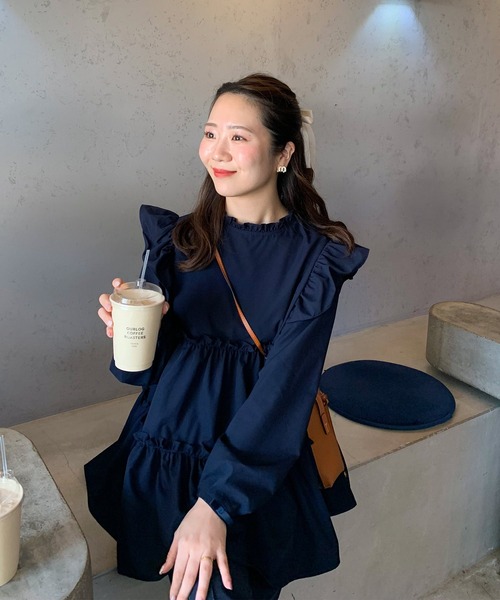 「Fit more」 長袖ブラウス FREE ホワイト レディース_画像6