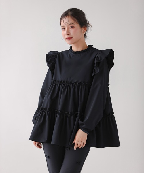 「Fit more」 長袖ブラウス FREE ホワイト レディース_画像7