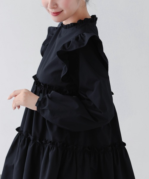 「Fit more」 長袖ブラウス FREE ホワイト レディース_画像9