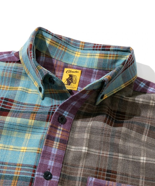 「go slow caravan」 長袖シャツ MEDIUM ブルー メンズ_画像3