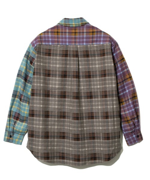 「go slow caravan」 長袖シャツ MEDIUM ブルー メンズ_画像9