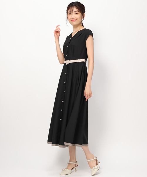 「MISCH MASCH」 ノースリーブワンピース S モカ レディース_画像2