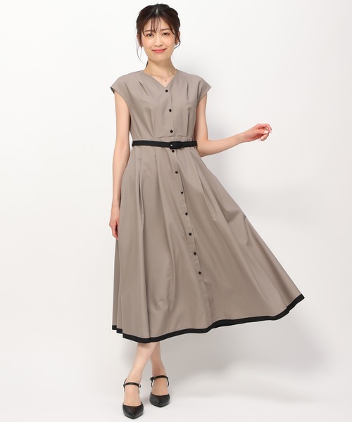 「MISCH MASCH」 ノースリーブワンピース S モカ レディース_画像9