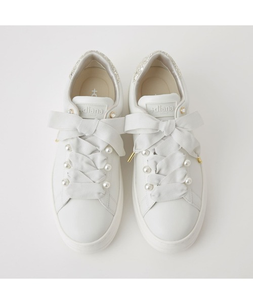 「+diana」 ローカットスニーカー 22.5cm ブラック レディース_画像3