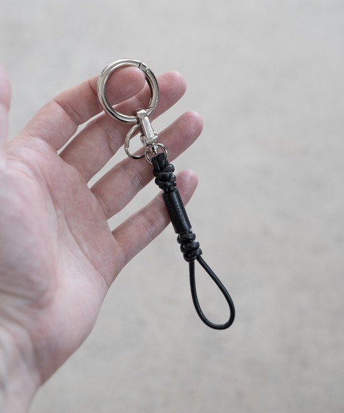 SENTI（センティ） キーホルダー LEATHER BRAID KEYCHAIN レザー