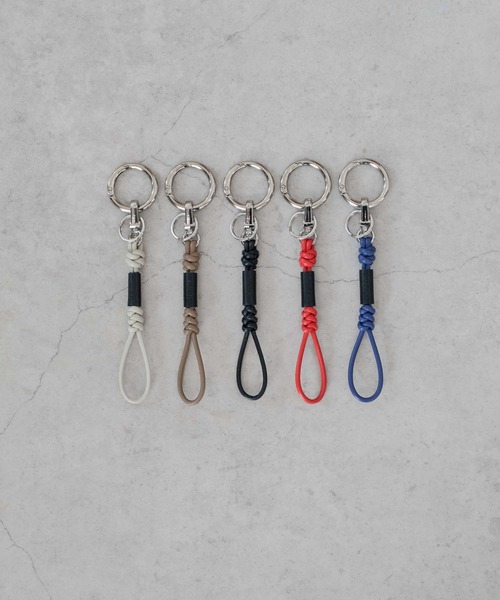 SENTI（センティ） キーホルダー LEATHER BRAID KEYCHAIN レザー
