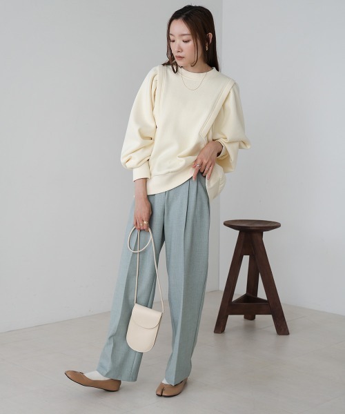 「Bab」 スウェットカットソー FREE アイボリー レディース_画像2