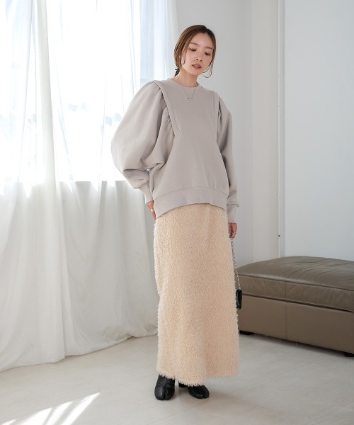 「Bab」 スウェットカットソー FREE アイボリー レディース_画像8