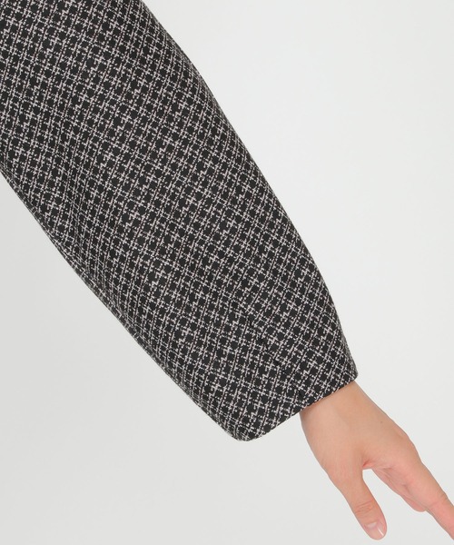 「IKKA LOUNGE」 長袖ワンピース S ネイビー レディース_画像8