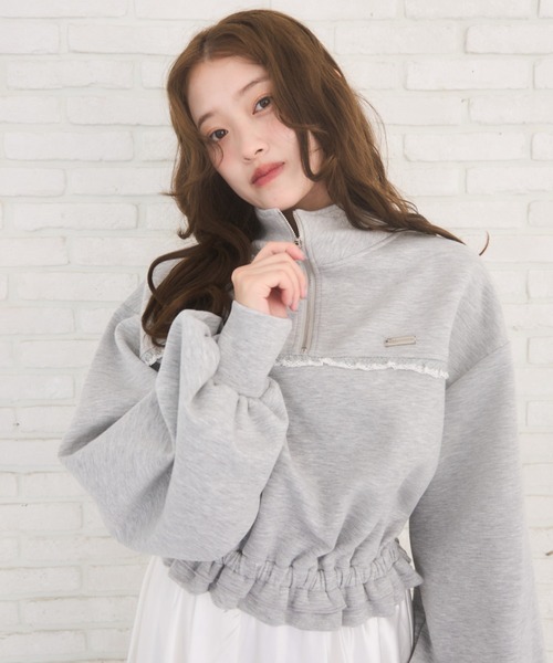 「mellowneon」 スウェットカットソー FREE グレー レディース_画像5