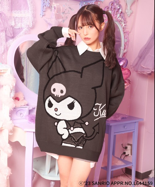 「4GEEKs by SPIRALGIRL」 長袖ニット FREE グレー レディース_画像6