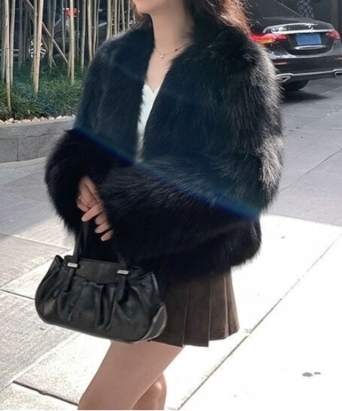 「LADY LIKE」 ノーカラージャケット M グレイッシュベージュ レディース_画像8