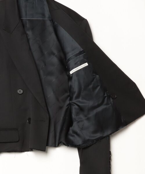 ジャケット テーラードジャケット WOOL GABARDINE CUT-OFF SPENCER JACKET メンズの画像