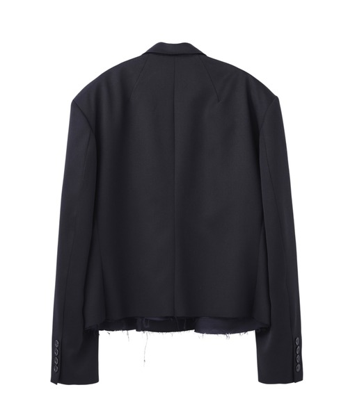 ジャケット テーラードジャケット WOOL GABARDINE CUT-OFF SPENCER JACKET メンズの画像