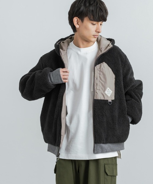 「KRIFF MAYER」 ジップアップパーカー L ブラウン メンズ_画像2