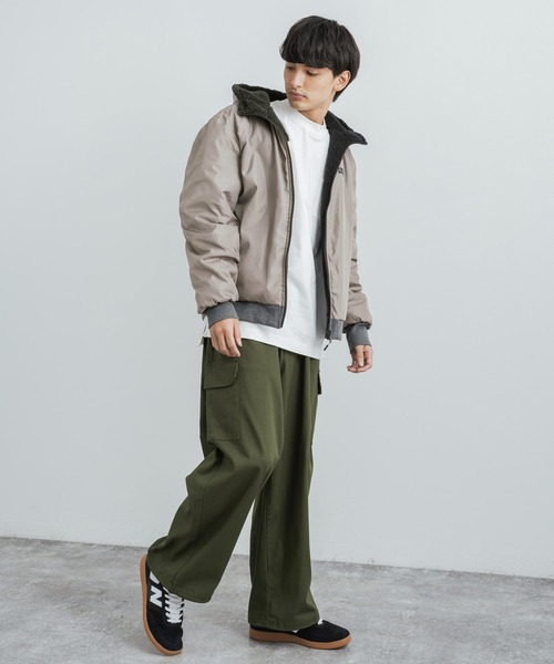 「KRIFF MAYER」 ジップアップパーカー L ブラウン メンズ_画像4
