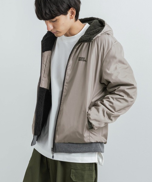 「KRIFF MAYER」 ジップアップパーカー L ブラウン メンズ_画像5