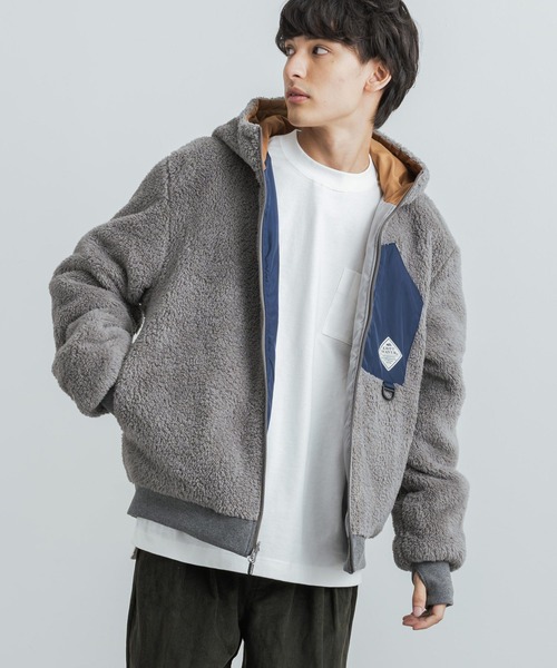 「KRIFF MAYER」 ジップアップパーカー L ブラウン メンズ_画像6