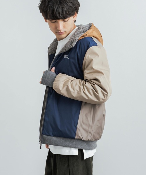 「KRIFF MAYER」 ジップアップパーカー L ブラウン メンズ_画像9