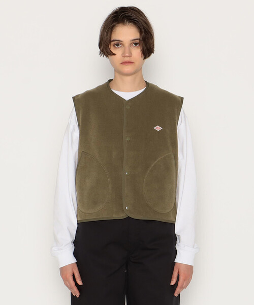 Danton（ダントン） ベスト 36 カーキ レディース : ZOZOTOWN Yahoo!店