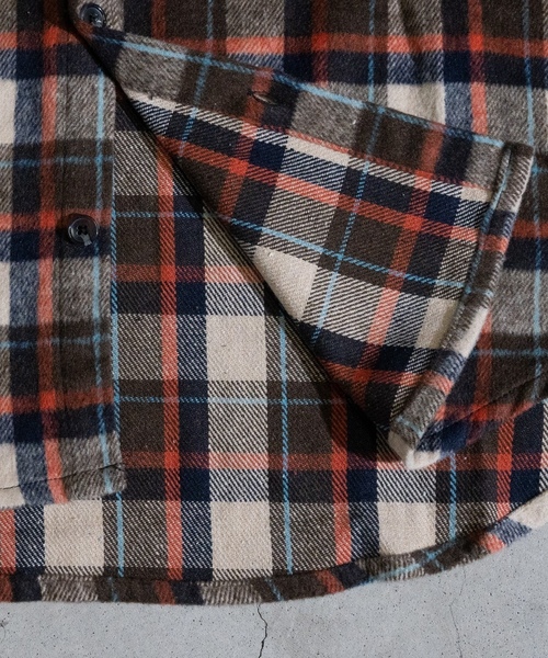 「JOHN'S CLOSET」 長袖シャツ MEDIUM ベージュ メンズ_画像5