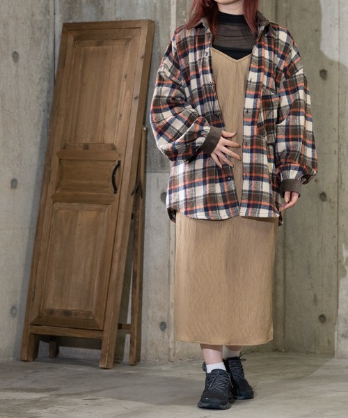 「JOHN'S CLOSET」 長袖シャツ MEDIUM ベージュ メンズ_画像7