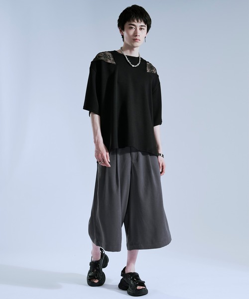 Ellno Loset（エルノロゼット） ワイドパンツ スラックス ドレープ