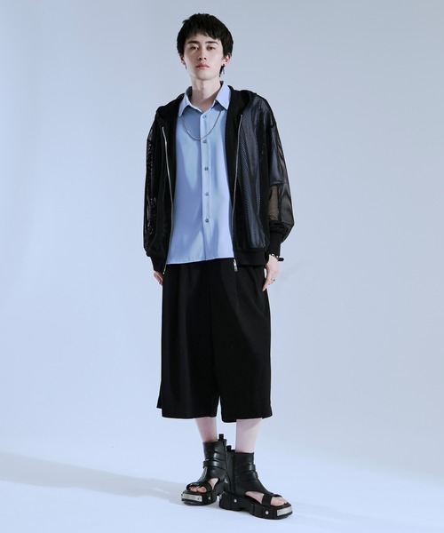のえる Ellno Loset（エルノロゼット） ワイドパンツ スラックス ドレープ