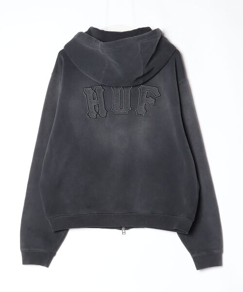 「HUF」 ジップアップパーカー L グレー メンズの画像