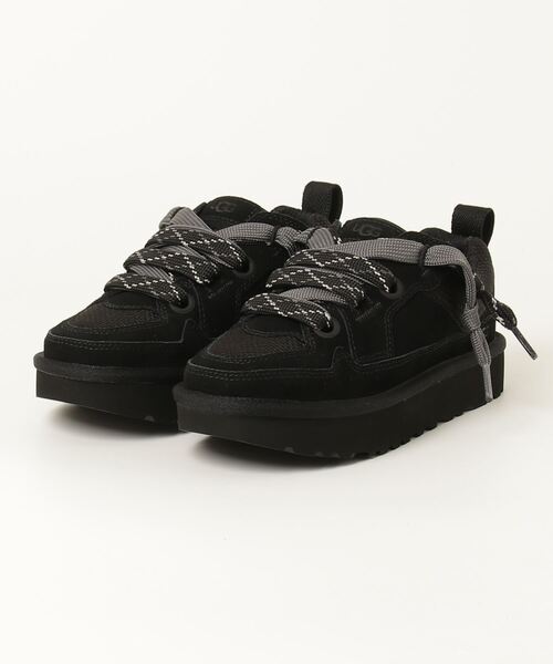 「UGG」 ローカットスニーカー 7 ブラック レディース
