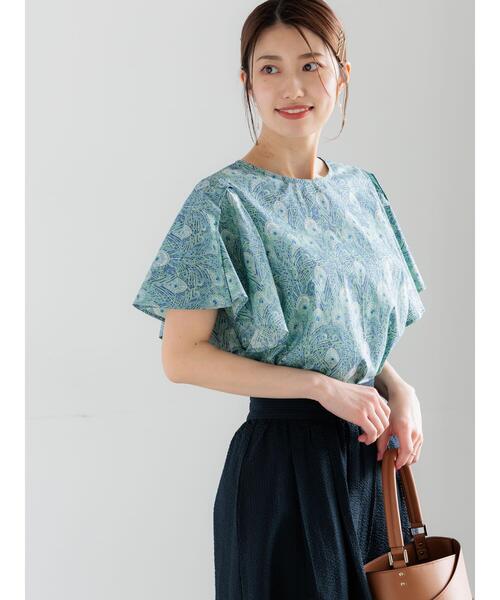 ブラウス シャツ 「LIBERTY FABRICS」フレアスリーブブラウス レディースの画像