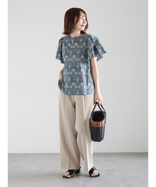 ブラウス シャツ 「LIBERTY FABRICS」フレアスリーブブラウス レディースの画像