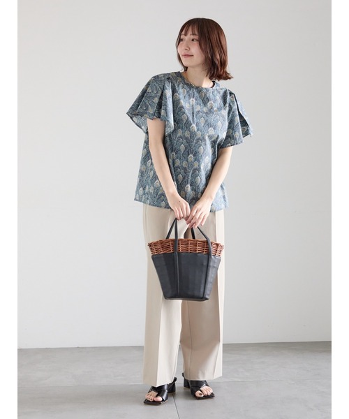ブラウス シャツ 「LIBERTY FABRICS」フレアスリーブブラウス レディースの画像
