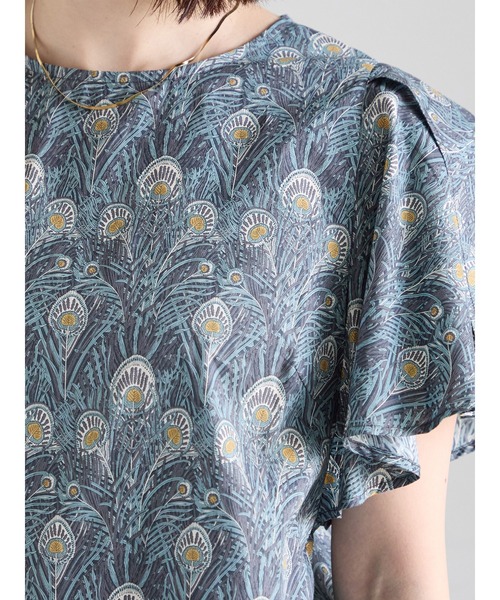 ブラウス シャツ 「LIBERTY FABRICS」フレアスリーブブラウス レディースの画像