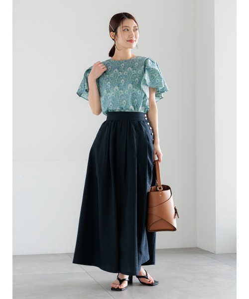 ブラウス シャツ 「LIBERTY FABRICS」フレアスリーブブラウス レディースの画像