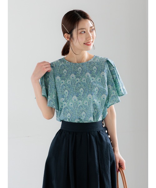 ブラウス シャツ 「LIBERTY FABRICS」フレアスリーブブラウス レディースの画像