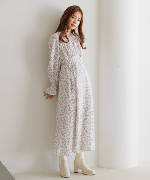 「mysty woman」 長袖ワンピース FREE アイボリー レディース_画像7