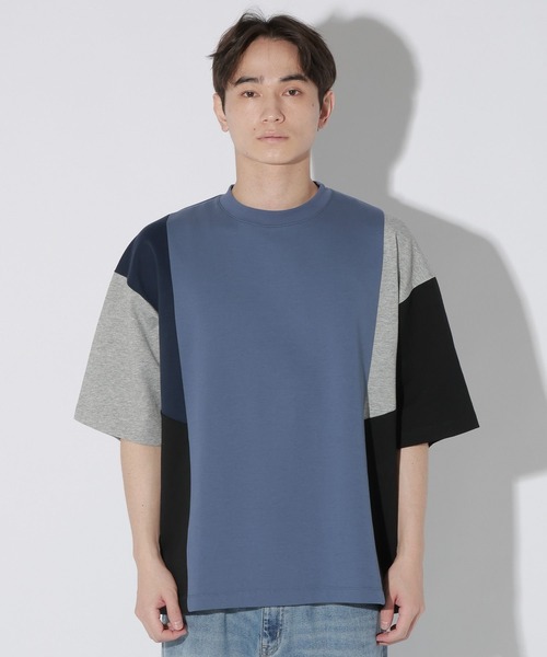 LAKOLE（ラコレ） tシャツ アシンメトリーパネルT / 665194 メンズ
