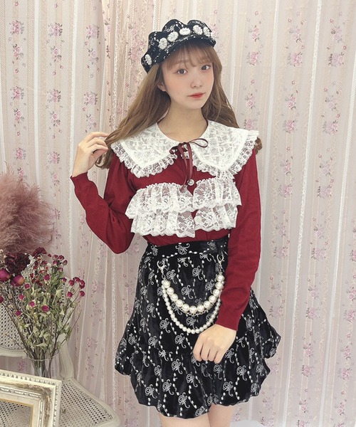 Swankiss - 【sold】かわいい  ゴシック　トップス Swankiss（スワンキス） ミニスカート FREE ブラック レディース